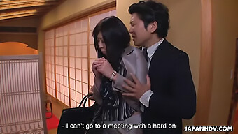 Japanese Secretary Seduced By Her Boss In A Restaurant