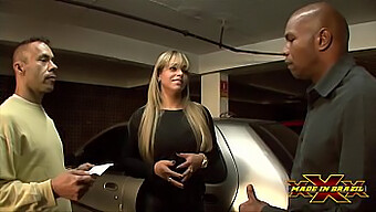 Angel Lima Dans Une Rencontre Intense Avec Des Agents De Sécurité Sur Un Parking