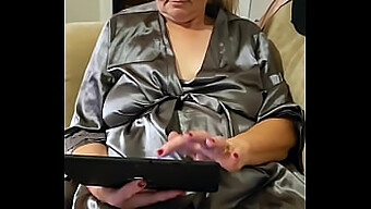 Mature And Horny: Big Tit Granny Masturbates