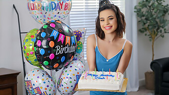 Aria Valencia, My Sweet Stepsister, Surprises Me With A Lustful Birthday Blowjob