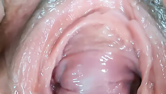 Girl Masturbating With A Wide Pussy Gape: A Sight To Behold