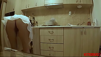 Secretly Recording My Sexy Stepsister In The Kitchen