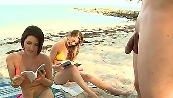 Brandi Belle'S Wild Beach Adventure With Her Naughty Friends