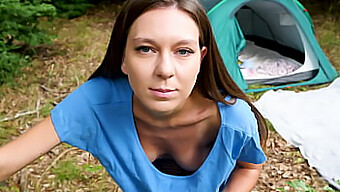 Czech Teen With Natural Big Tits In Outdoor Close Up