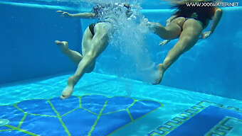 Diana Rius And Sheril Blossom In A Steamy Underwater Lesbian Encounter