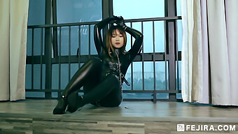 Japanese Mistress Dominates And Fucks Her Submissive In Latex