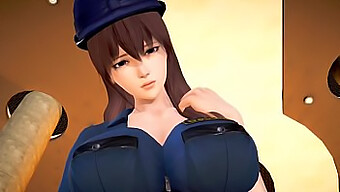 Japanese Policewoman Enjoys 3d Hentai With Horny Game Play