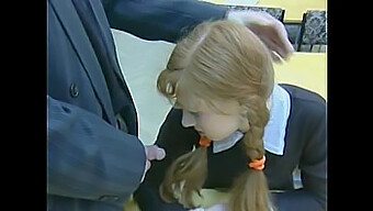 Russian Schoolgirl Gets Naughty