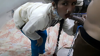 Desi Maid Gives A Deep Throat Blowjob And Swallows Cum