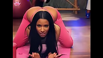 Nicki Minaj的惊人表演,剃光的阴部和紧致的屁股