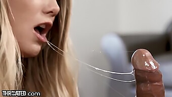 Aj Applegate'S Oral Skills On Display In Sloppy Messy Blowjob