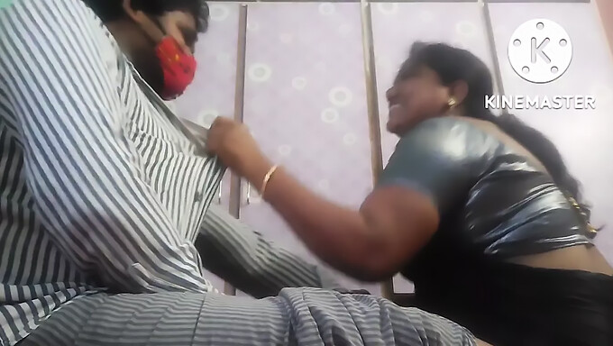 भारतीय (18+) किशोर (18 +) बड़े स्तन और गुदा पर लेता है