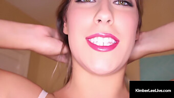 Kimber Lee'S Hot Mouth Sucks A Throbbing Dick