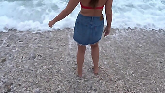 Sexo Al Aire Libre Con Una Preciosa Nena En La Playa